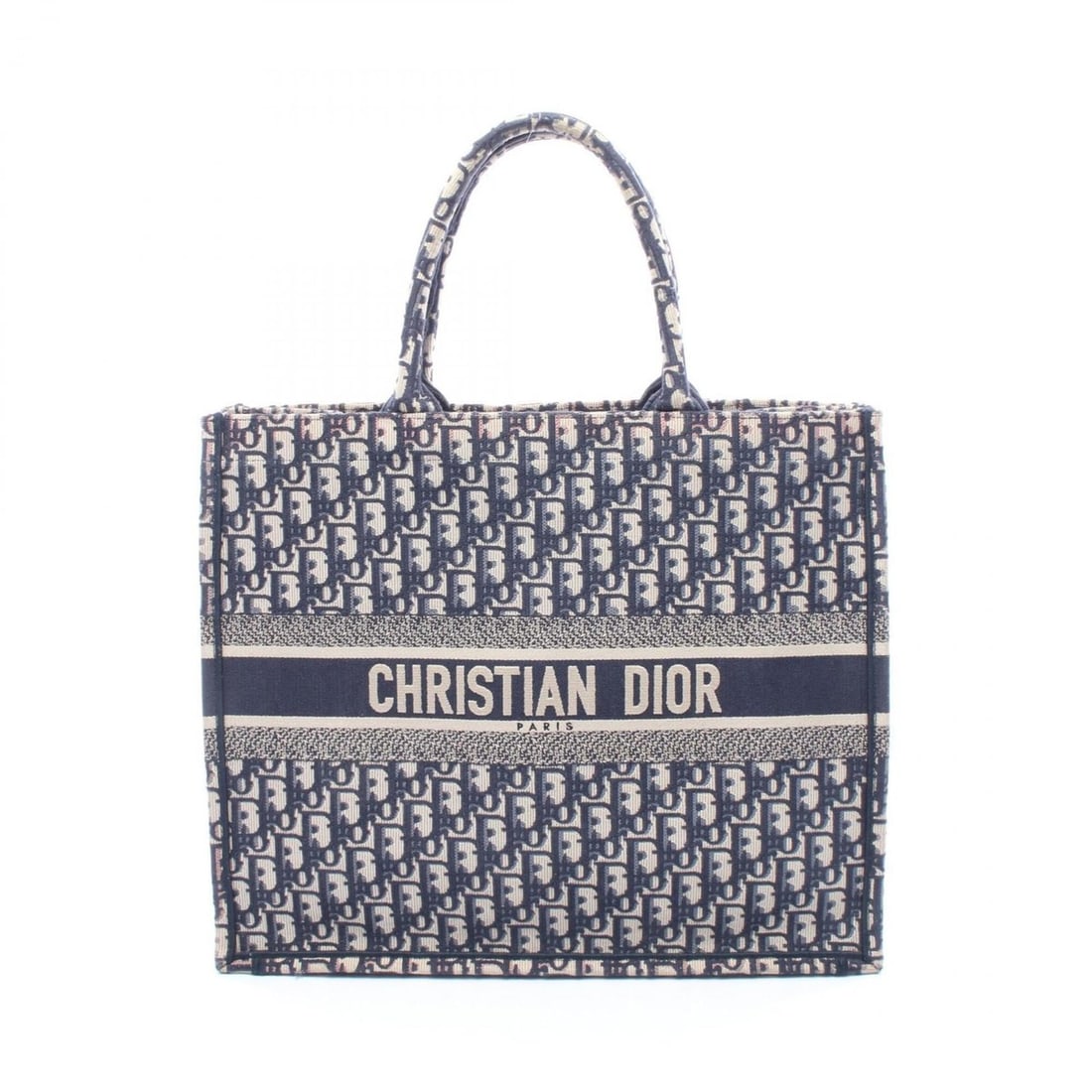 Christian Dior Dior BOOK TOTE Large Oblique Tote Bag Handbag Canvas Women's Navy/Beige: --- Catalog ---Category: SizeSize (HxWxD): 35cm x 42cm x 18cm / 13.77'' x 16.53'' x 7.08''Category: DesignType: Handbag, Tote bagColor: Beige, NavyGender: WomenMaterial: Canvas Category: GeneralBrand: