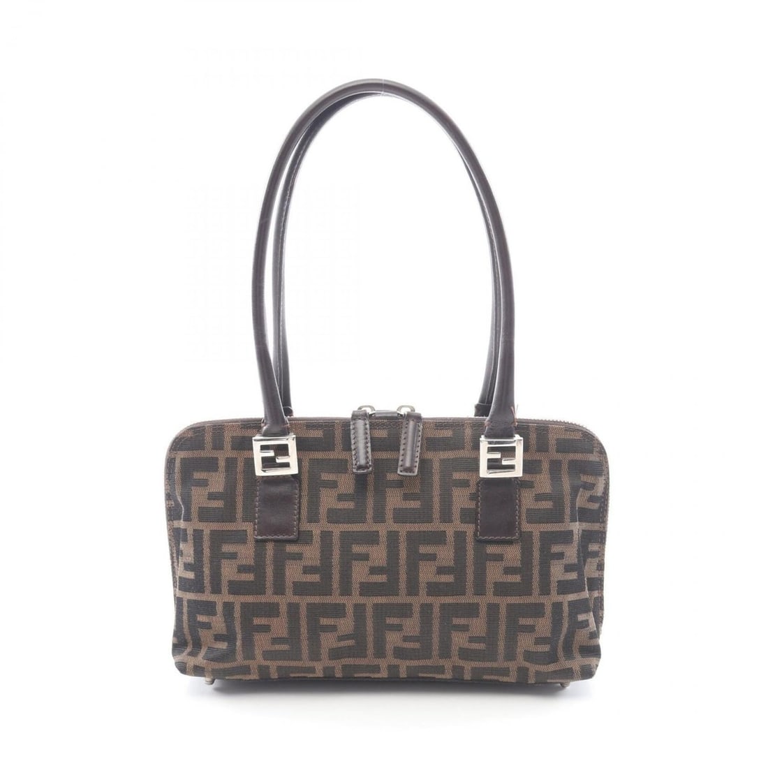 Fendi Zucca Handbag, Canvas and Leather, Women's, Brown: --- Catalog ---Category: SizeSize (HxWxD): 16cm x 26cm x 9.5cm / 6.29'' x 10.23'' x 3.74''Category: DesignType: HandbagColor: BrownGender: WomenMaterial: Canvas , Leather Category: GeneralBrand: Fendi