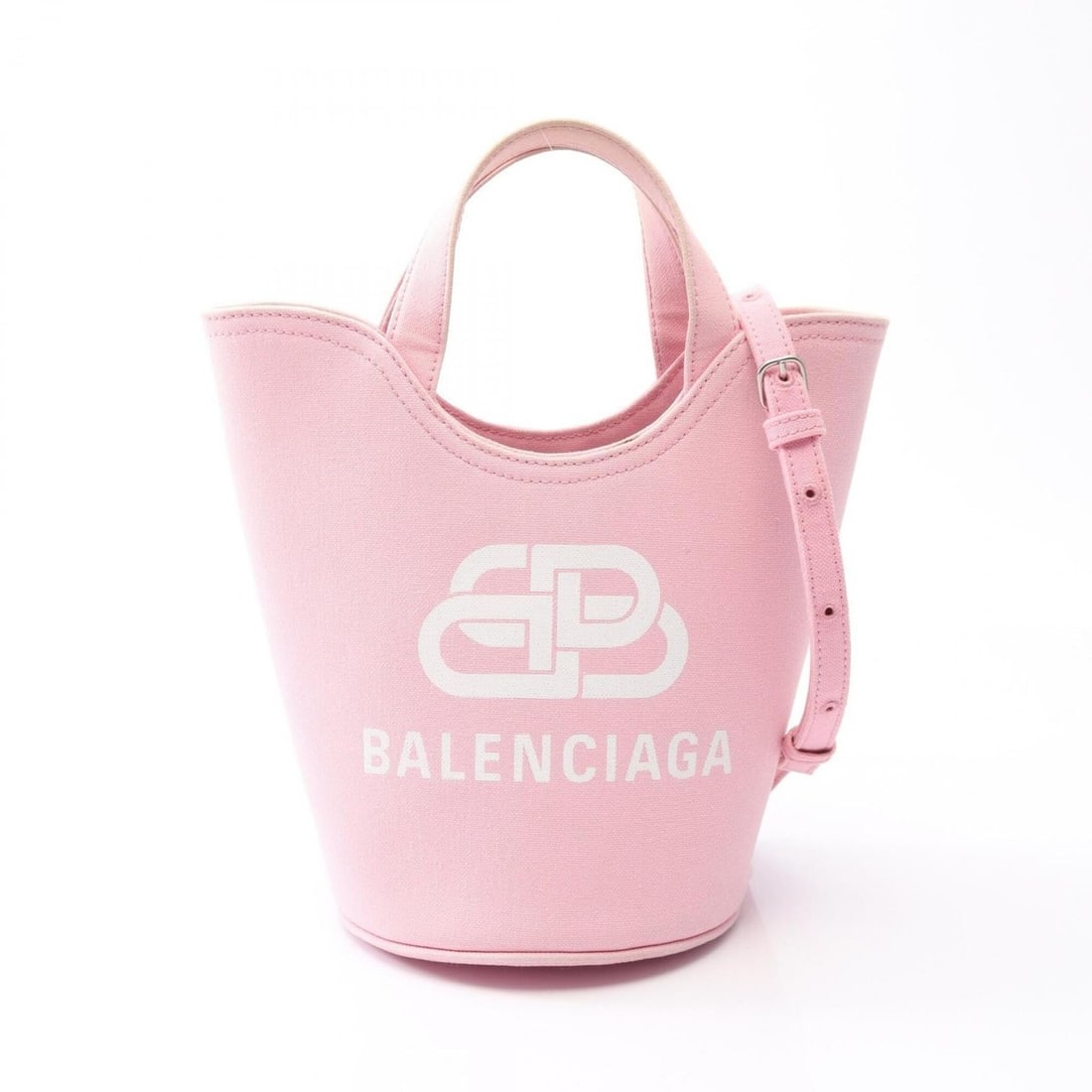 Balenciaga Wave XS 2-Way Handbag, Canvas, Women's, Pink: --- Catalog ---Category: SizeSize (HxWxD): 17.5cm x 15.5cm x 15.5cm / 6.88'' x 6.1'' x 6.1''Category: DesignType: HandbagColor: PinkGender: WomenMaterial: Canvas Category: GeneralBrand: Balenciaga---