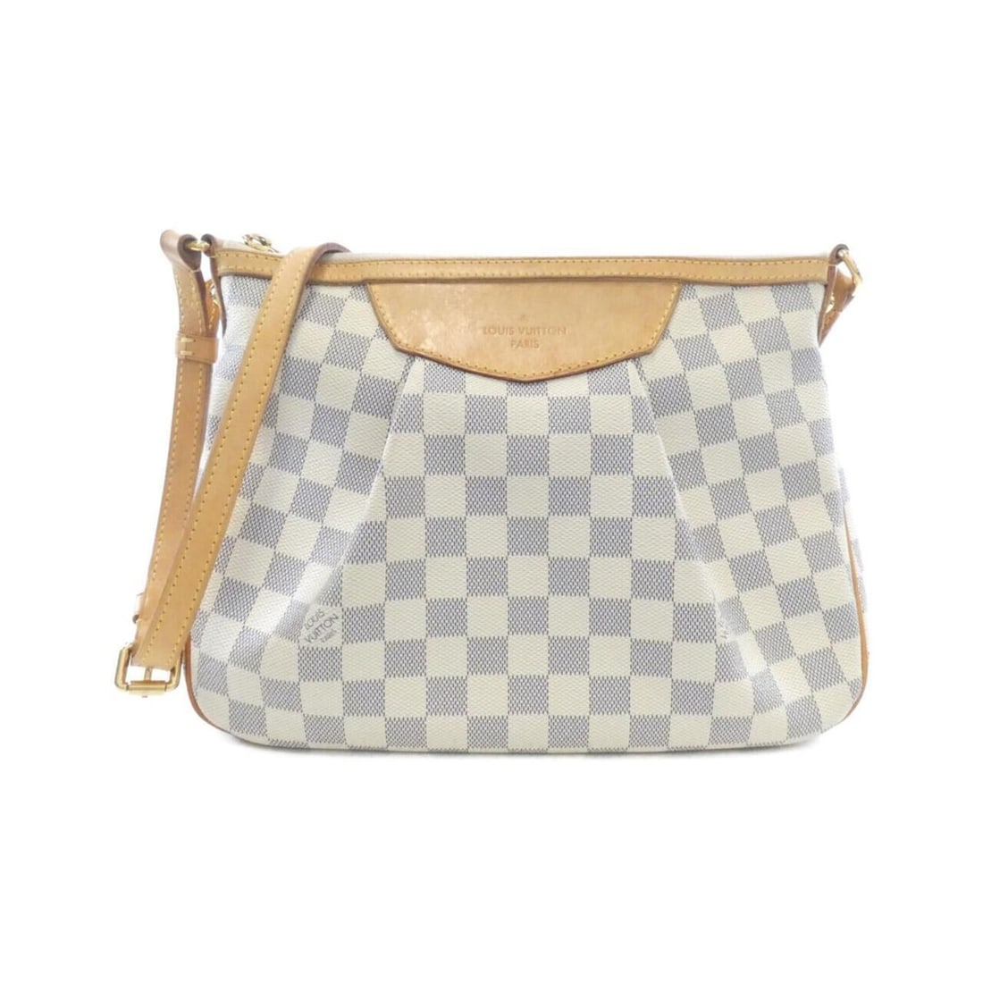 Louis Vuitton Damier Azur Siracusa PM N41113 Shoulder Bag: --- Catalog ---Category: SizeSize (HxWxD): 22cm x 30cm x 9cm / 8.66'' x 11.81'' x 3.54''Category: DesignType: Shoulder bagColor: AzurGender: WomenMaterial: Coated canvas Hardware Color: GoldCategory: 