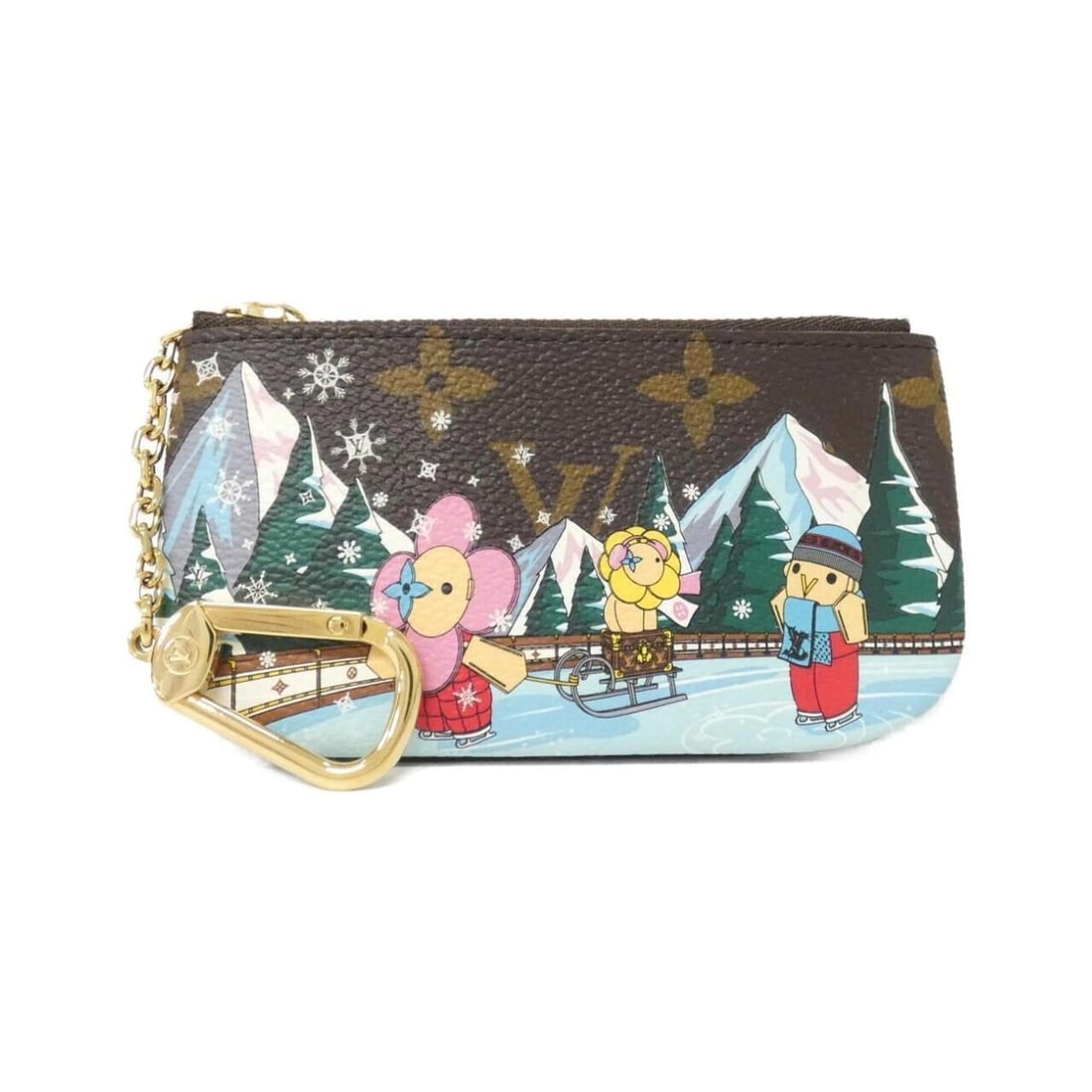 Louis Vuitton Monogram (Vivienne) Pochette Clé M82620 Coin & Key Case: --- Catalog ---Category: SizeSize (HxWxD): 7cm x 12cm x 1cm / 2.75'' x 4.72'' x 0.39''Category: DesignType: Coin purse/coin caseColor: MarronGender: Men,WomenMaterial: Coated canvas Category: GeneralM