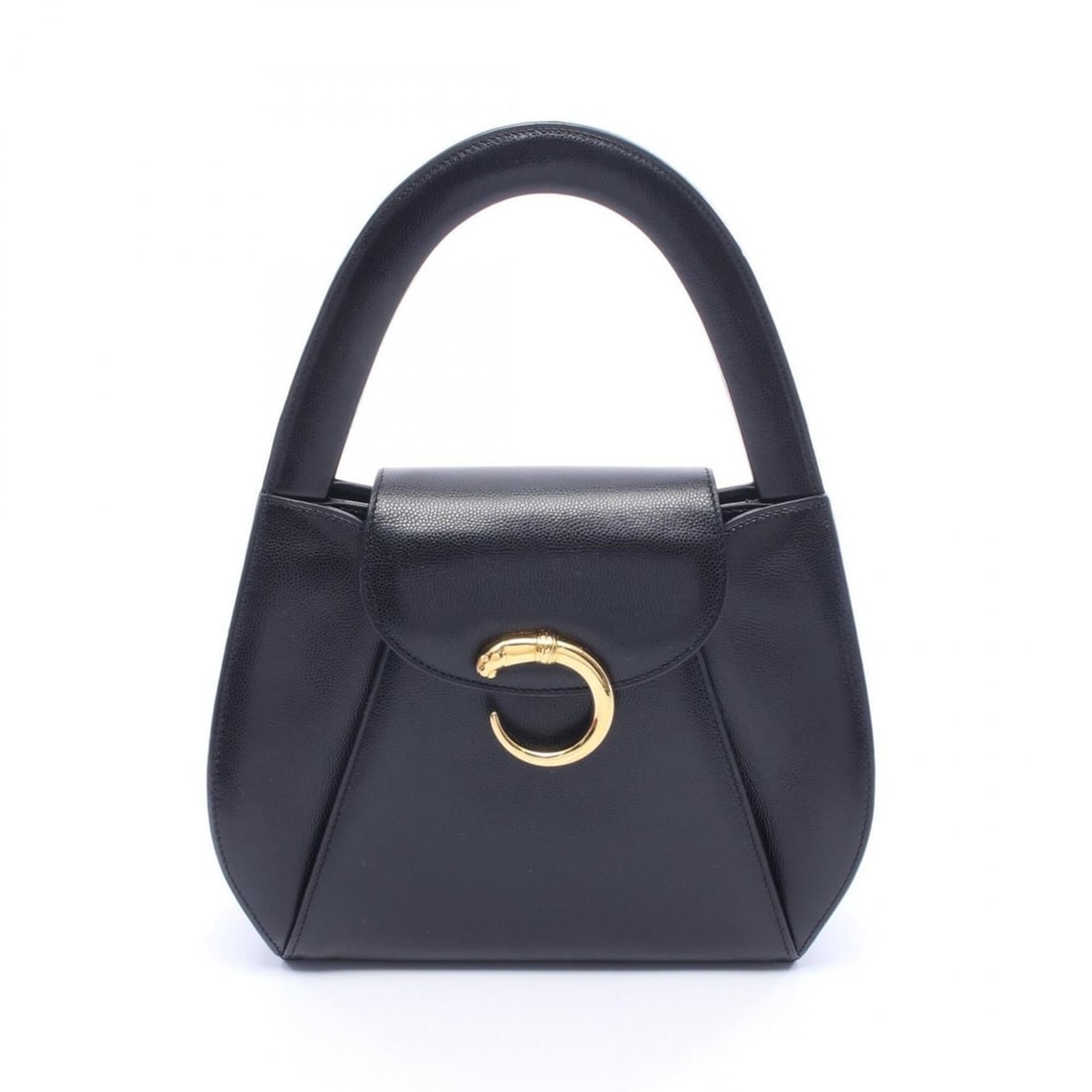 Cartier Panthère handbag, leather, women's, black. (1 of 12)