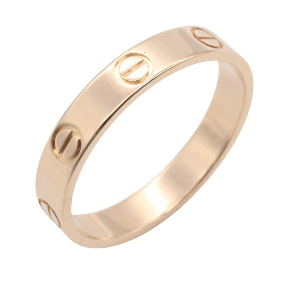 Cartier Mini Love Ring, 18K Pink Gold (PG), Men's and Women's, Tone: --- Catalog ---Category: SizeJP Size: 15US Size: 7.5Category: DesignType: Band ringColor: GoldGender: Men,WomenMaterial: Pink gold (18K)Category: GeneralBrand: Cartier--- Item List ---Section: Conditi