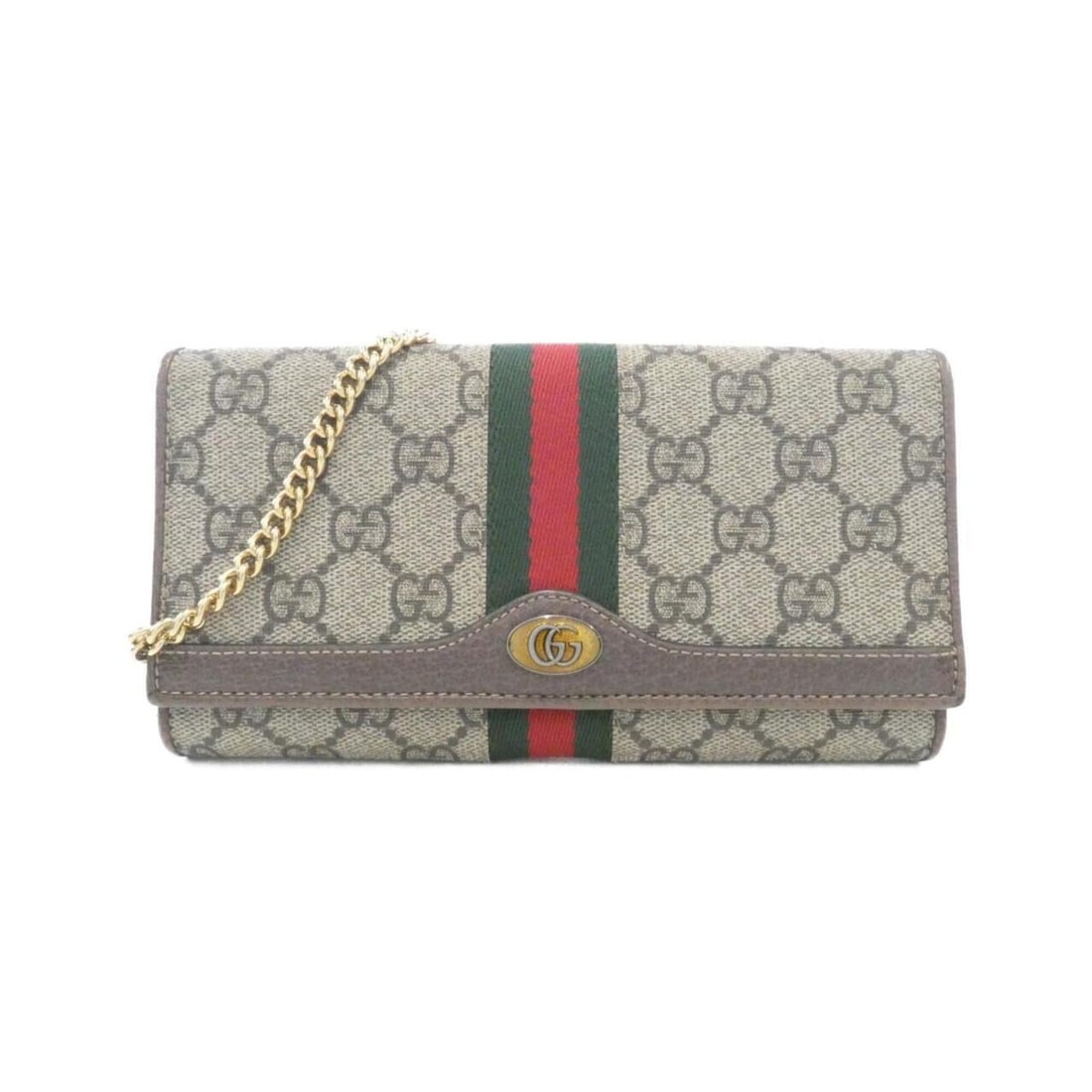 Gucci Ophidia 546592 96IWS Chain Wallet: --- Catalog ---Category: SizeSize (HxWxD): 10cm x 19cm x 3cm / 3.93'' x 7.48'' x 1.18''Category: DesignType: Chain/Shoulder walletColor: Beige, BrownGender: WomenMaterial: GG Supreme , Canvas Category