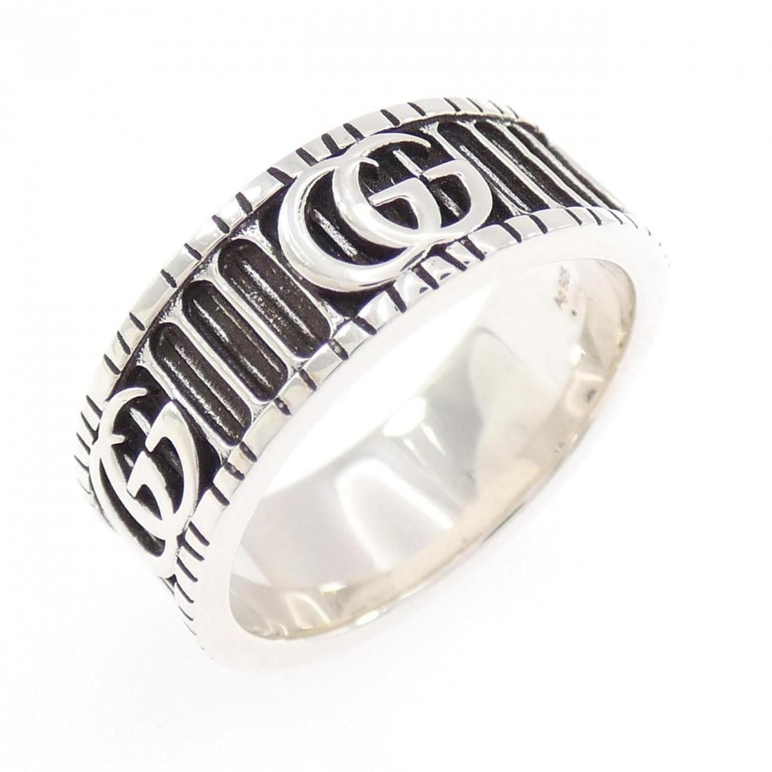 Gucci Double G Ring: --- Catalog ---Category: SizeJP Size: 17US Size: 8.5Category: DesignType: Band ringColor: SilverGender: Women,MenMaterial: Silver 925Category: GeneralMPN: 551899 J8400 0811Brand: Gucci--- Item List