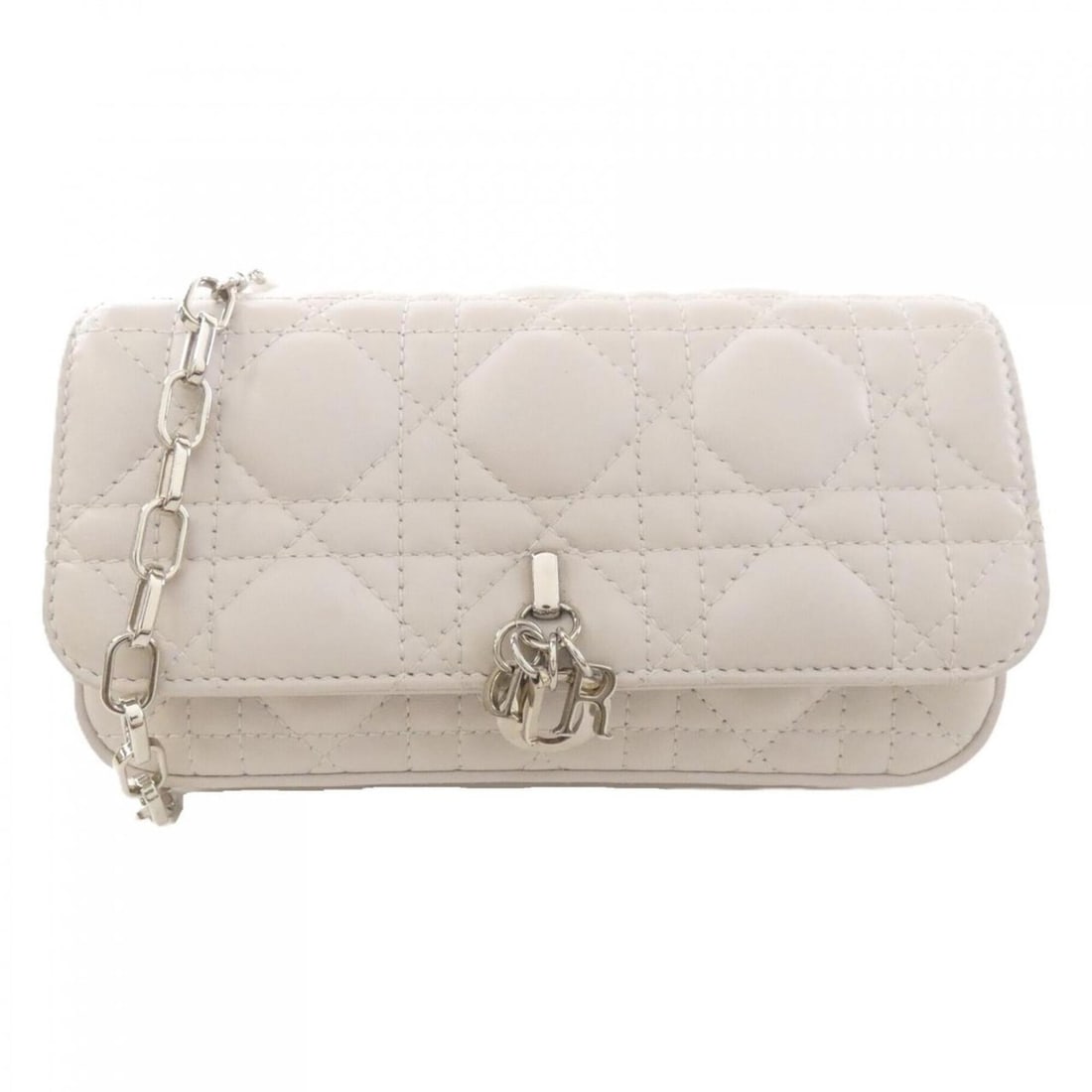 Christian Dior My Talk Phone Handbag: --- Catalog ---Category: SizeSize (HxWxD): 10cm x 18cm x 4cm / 3.93'' x 7.08'' x 1.57''Category: DesignType: HandbagColor: Light grayGender: WomenMaterial: Leather Leather/Fur Type: LambskinCategory: 