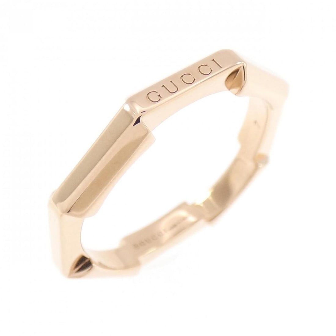 Gucci Link to Love Ring: --- Catalog ---Category: SizeJP Size: 7US Size: 4Category: DesignType: Band ringColor: Pink goldGender: WomenMaterial: Pink gold (18K)Category: GeneralMPN: 662194 J8500 8000Brand: Gucci--- Item List -
