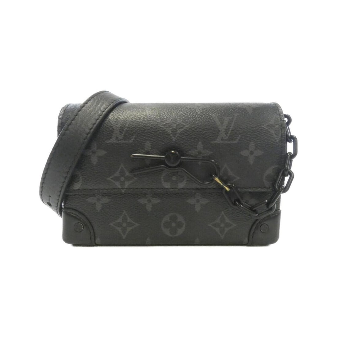 Louis Vuitton Monogram Eclipse Steamer Wearable Wallet M81783 Shoulder Bag: --- Catalog ---Category: SizeSize (HxWxD): 11cm x 18cm x 6cm / 4.33'' x 7.08'' x 2.36''Category: DesignType: Shoulder bagColor: BlackGender: Women,MenMaterial: Coated canvas Category: GeneralMPN: