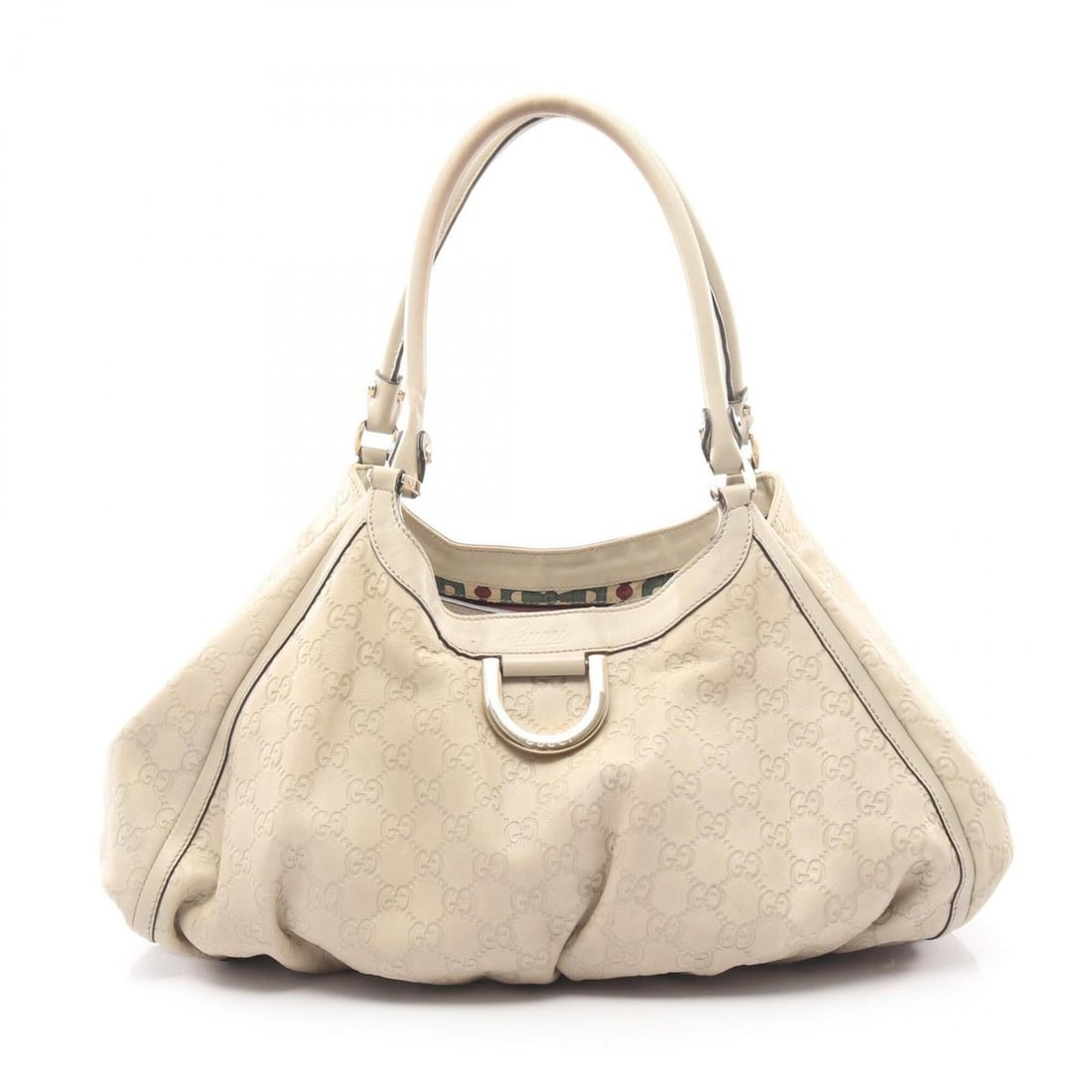 Gucci Abbey Guccissima Shoulder Bag/Handbag, Leather, Women's, Beige, 189835: --- Catalog ---Category: SizeSize (HxWxD): 24cm x 44cm x 18cm / 9.44'' x 17.32'' x 7.08''Category: DesignType: Handbag, Shoulder bagColor: BeigeGender: WomenMaterial: Leather Category: GeneralMPN: 189