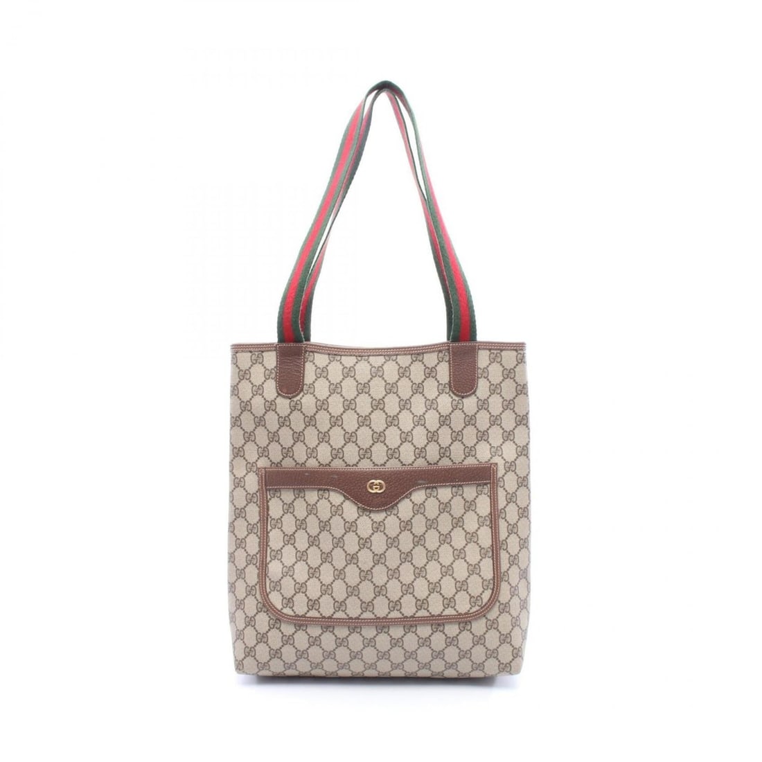 Gucci Old GG Plus Sherry Line Tote Bag Handbag Coated Canvas Leather Women's Beige Brown Multicolor: --- Catalog ---Category: SizeSize (HxWxD): 37cm x 31cm x 9cm / 14.56'' x 12.2'' x 3.54''Category: DesignType: Handbag, Tote bagColor: Beige, Brown, Multi-colorGender: WomenMaterial: GG plus , Leather 