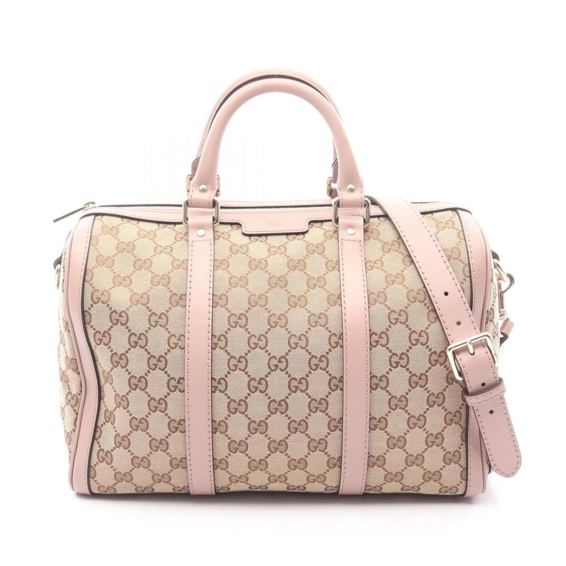 Gucci GG Canvas 2-Way Handbag with Webbing Line - and Leather Women's Beige/Pink 247205: --- Catalog ---Category: SizeSize (HxWxD): 22cm x 32cm x 17cm / 8.66'' x 12.59'' x 6.69''Category: DesignType: HandbagColor: Beige, PinkGender: WomenMaterial: GG canvas , Leather Category: GeneralMPN:
