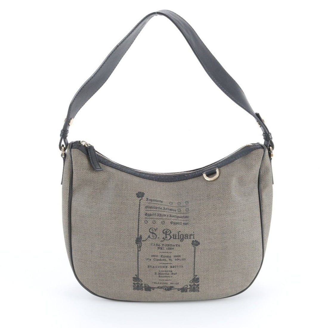Bvlgari Collezione Leather Shoulder Bag, One-Shoulder Tote Handbag - Women's: --- Catalog ---Category: SizeSize (HxWxD): 23cm x 30cm x 8cm / 9.05'' x 11.81'' x 3.14''Category: DesignType: Handbag, Shoulder bag, Tote bagColor: Beige, BlackGender: WomenMaterial: Leather , Coated 