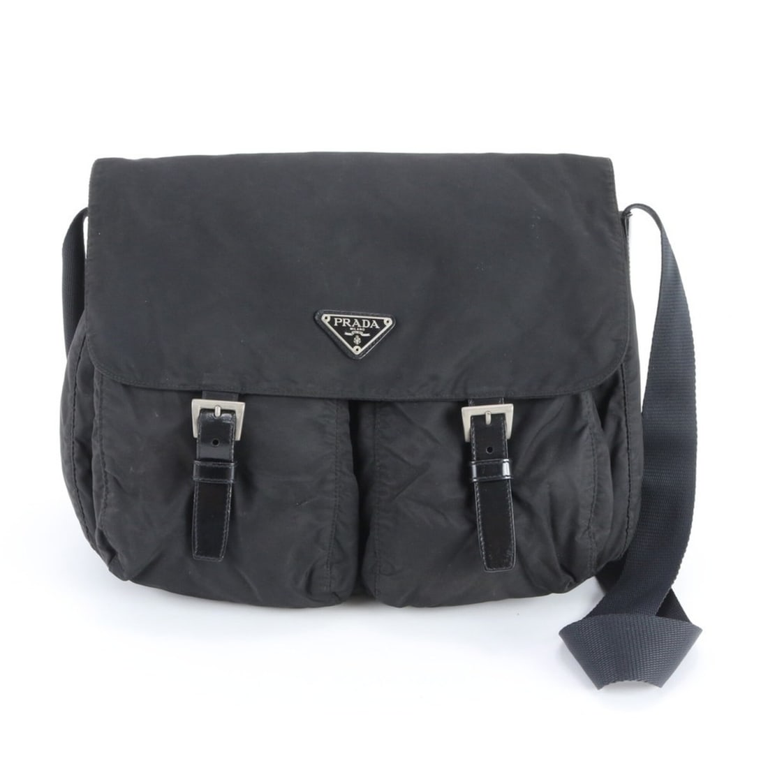 Prada Tessuto Nylon Triangle Logo Leather Shoulder Bag, Crossbody Messenger Black, Men's: --- Catalog ---Category: SizeSize (HxWxD): 25cm x 35cm x 15cm / 9.84'' x 13.77'' x 5.9''Category: DesignType: Messenger bag, Shoulder bagColor: BlackGender: MenMaterial: Nylon , Leather Category: Gene