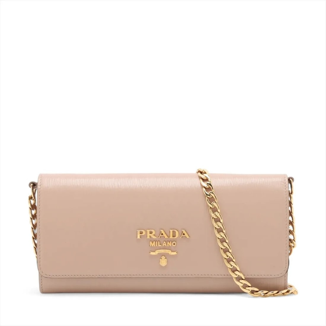 Prada Vitello Move Chain Shoulder Wallet Leather Long Crossbody Bag for Women: --- Catalog ---Category: SizeSize (HxWxD): 10cm x 21cm x 2.5cm / 3.93'' x 8.26'' x 0.98''Category: DesignType: Chain/Shoulder walletColor: PinkGender: WomenMaterial: Leather Category: GeneralBrand: Pr