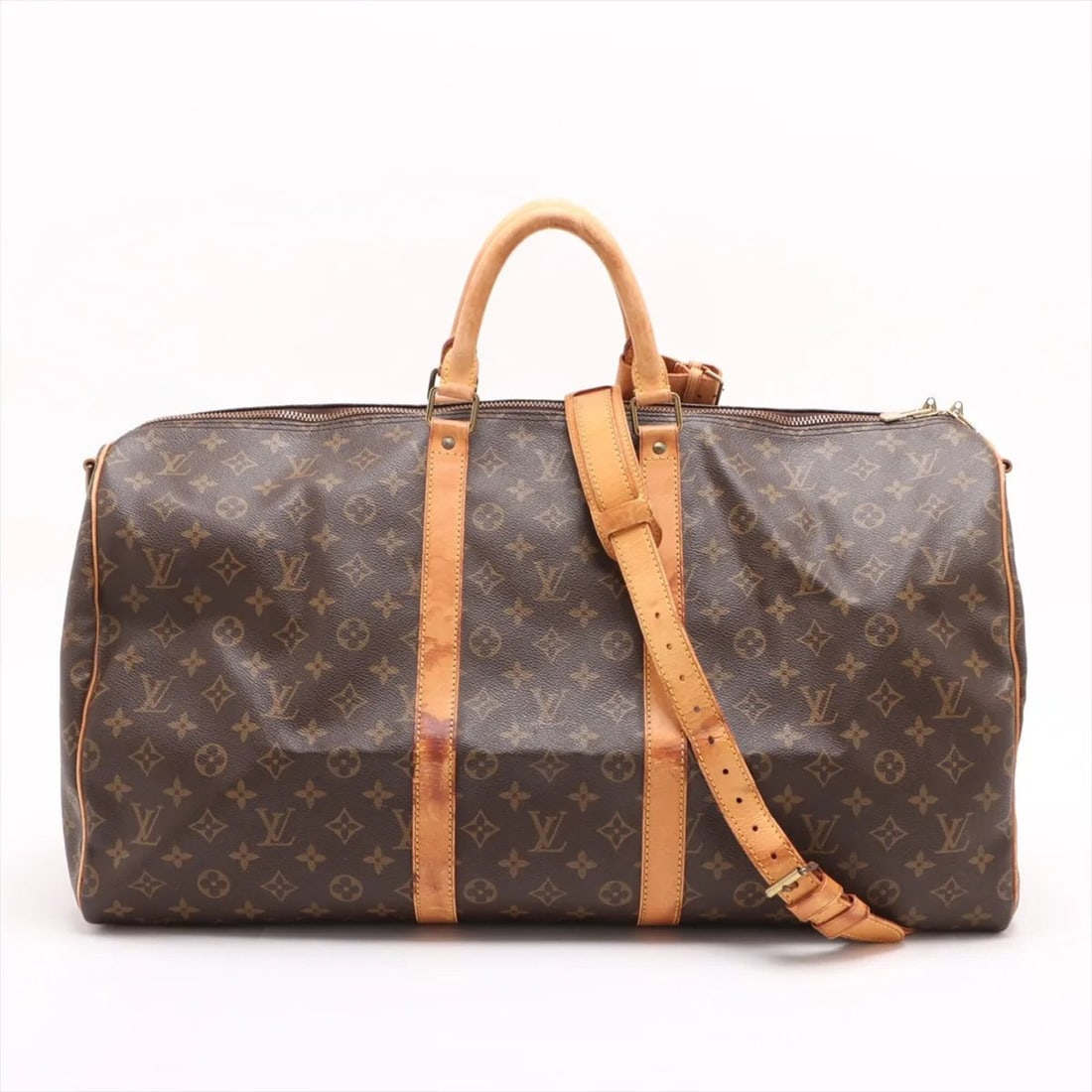 Louis Vuitton Monogram Keepall Bandoulière 55 M41414 2-Way Boston Handbag Crossbody Shoulder Bag: --- Catalog ---Category: SizeSize (HxWxD): 31cm x 55cm x 25cm / 12.2'' x 21.65'' x 9.84''Category: DesignType: Boston bagColor: BrownGender: Men,WomenMaterial: Leather , Coated canvas Category: Genera