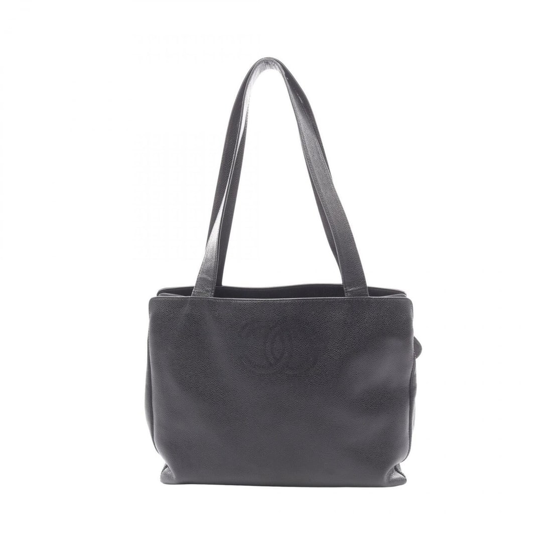 Chanel Coco Mark Shoulder Tote Bag Handbag, Caviar Skin (Grained Calfskin), Women's, Black: --- Catalog ---Category: SizeSize (HxWxD): 29cm x 36cm x 9cm / 11.41'' x 14.17'' x 3.54''Category: DesignType: Handbag, Tote bagColor: BlackGender: WomenMaterial: Grained Calfskin Category: GeneralBra