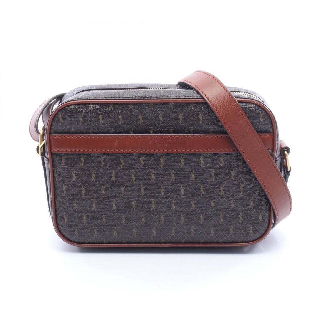 Yves Saint Laurent Saint Laurent Paris Le Monogram Camera Bag, Shoulder Handbag, Coated Canvas,: --- Catalog ---Category: SizeSize (HxWxD): 14cm x 21cm x 6cm / 5.51'' x 8.26'' x 2.36''Category: DesignType: Handbag, Shoulder bagColor: BrownGender: WomenMaterial: Coated canvas , Leather Category: G