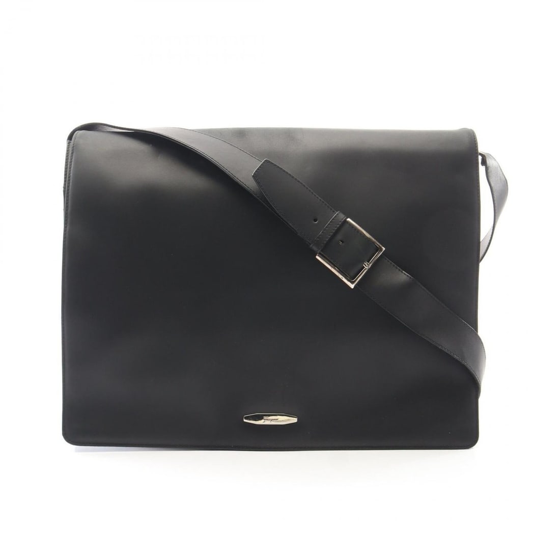 Salvatore Ferragamo Messenger Bag, Shoulder Handbag, Leather, Men's, Black (1 of 14)