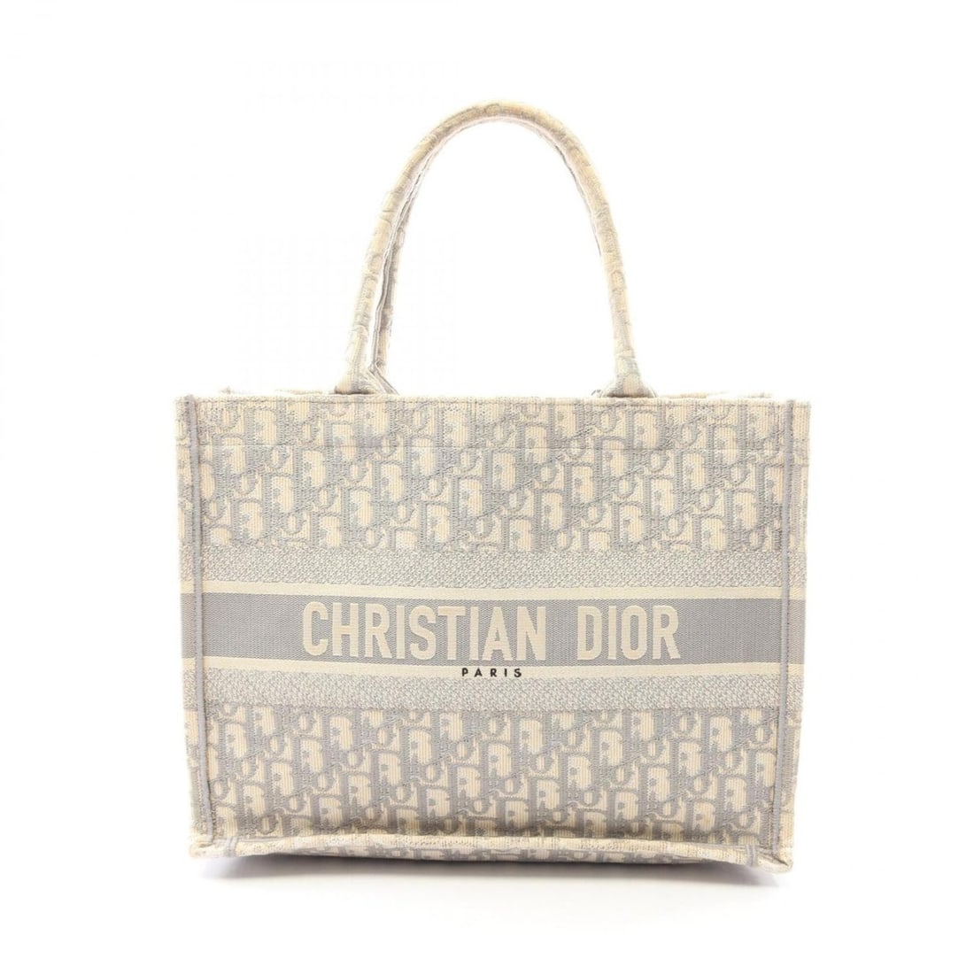 Christian Dior BOOK TOTE Medium Tote Bag Handbag Canvas Women's Ivory/Gray: --- Catalog ---Category: SizeSize (HxWxD): 27cm x 36cm x 14cm / 10.62'' x 14.17'' x 5.51''Category: DesignType: Handbag, Tote bagColor: Gray, IvoryGender: WomenMaterial: Canvas Category: GeneralBrand: