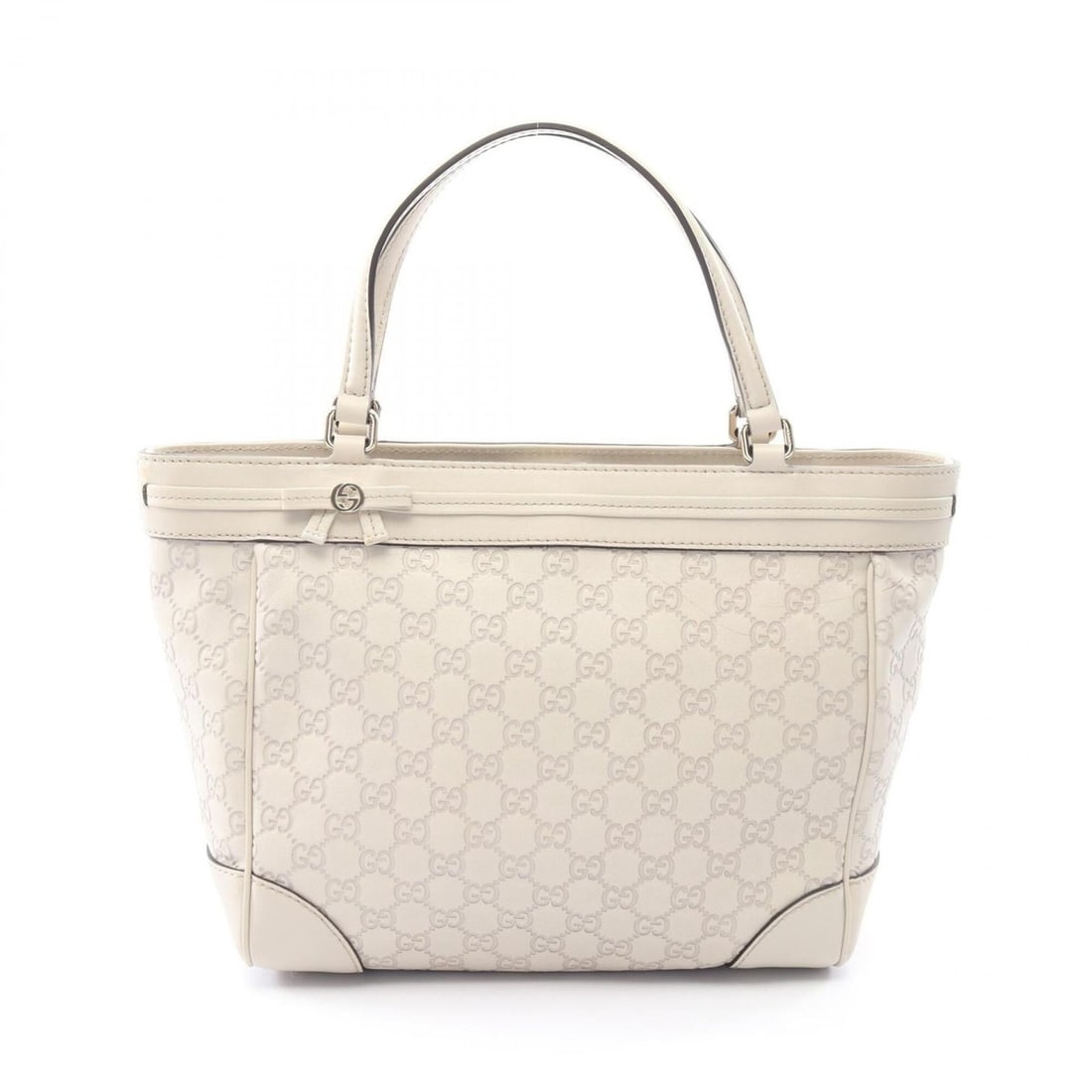 Gucci Mayfair Guccissima Tote Bag Handbag Leather Women's Ivory 257061: --- Catalog ---Category: SizeSize (HxWxD): 26cm x 29cm x 12cm / 10.23'' x 11.41'' x 4.72''Category: DesignType: Handbag, Tote bagColor: IvoryGender: WomenMaterial: Leather Category: GeneralMPN: 257061