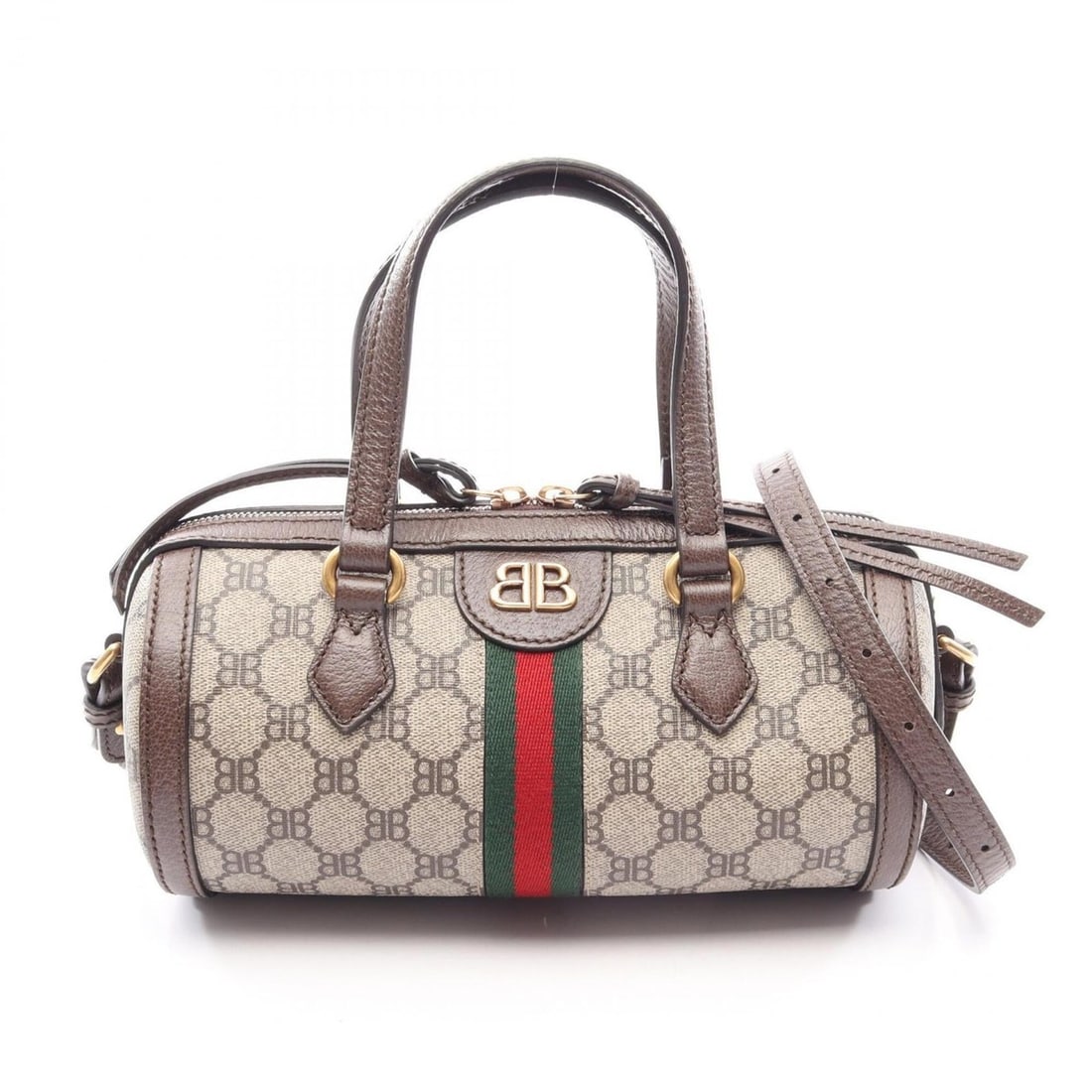 Gucci Balenciaga x The Hacker Project 2-Way Handbag, Coated Canvas Leather, Women's, Beige/Brown,: --- Catalog ---Category: SizeSize (HxWxD): 13cm x 24cm x 10cm / 5.11'' x 9.44'' x 3.93''Strap Length: 67.5cm - 127.5cm / 26.57'' - 50.19''Handle Length: 33cm / 12.99''Category: DesignType: HandbagColo