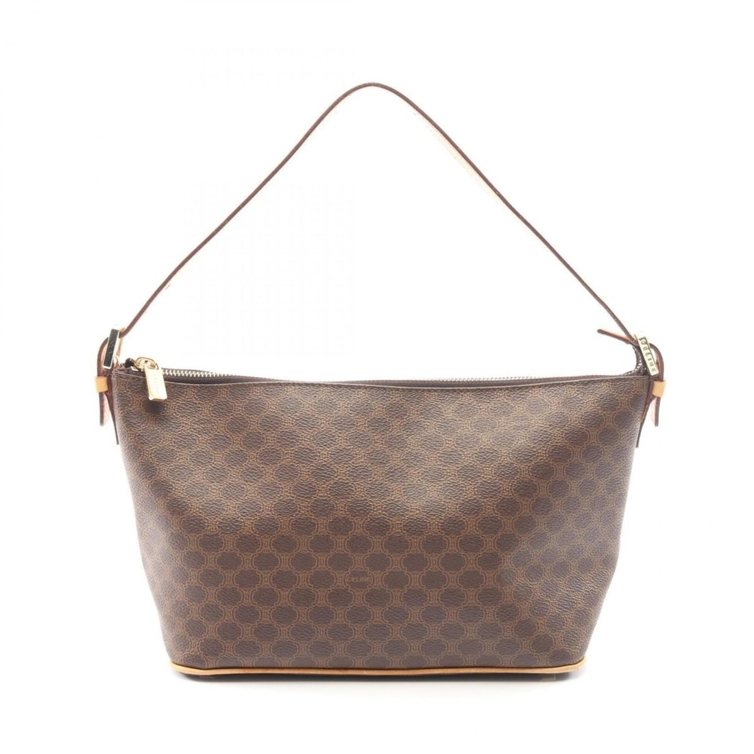 Celine Macadam Handbag, Coated Canvas Leather, Women's, Brown: --- Catalog ---Category: SizeSize (HxWxD): 16cm x 23cm x 11cm / 6.29'' x 9.05'' x 4.33''Category: DesignType: HandbagColor: BrownGender: WomenMaterial: Coated canvas , Leather Category: GeneralBrand: 