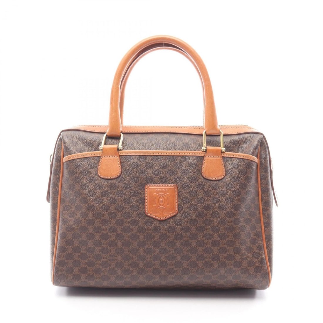Celine Macadam Handbag, Coated Canvas Leather, Women's, Brown: --- Catalog ---Category: SizeSize (HxWxD): 22cm x 30cm x 13cm / 8.66'' x 11.81'' x 5.11''Category: DesignType: HandbagColor: BrownGender: WomenMaterial: Coated canvas , Leather Category: GeneralBrand: