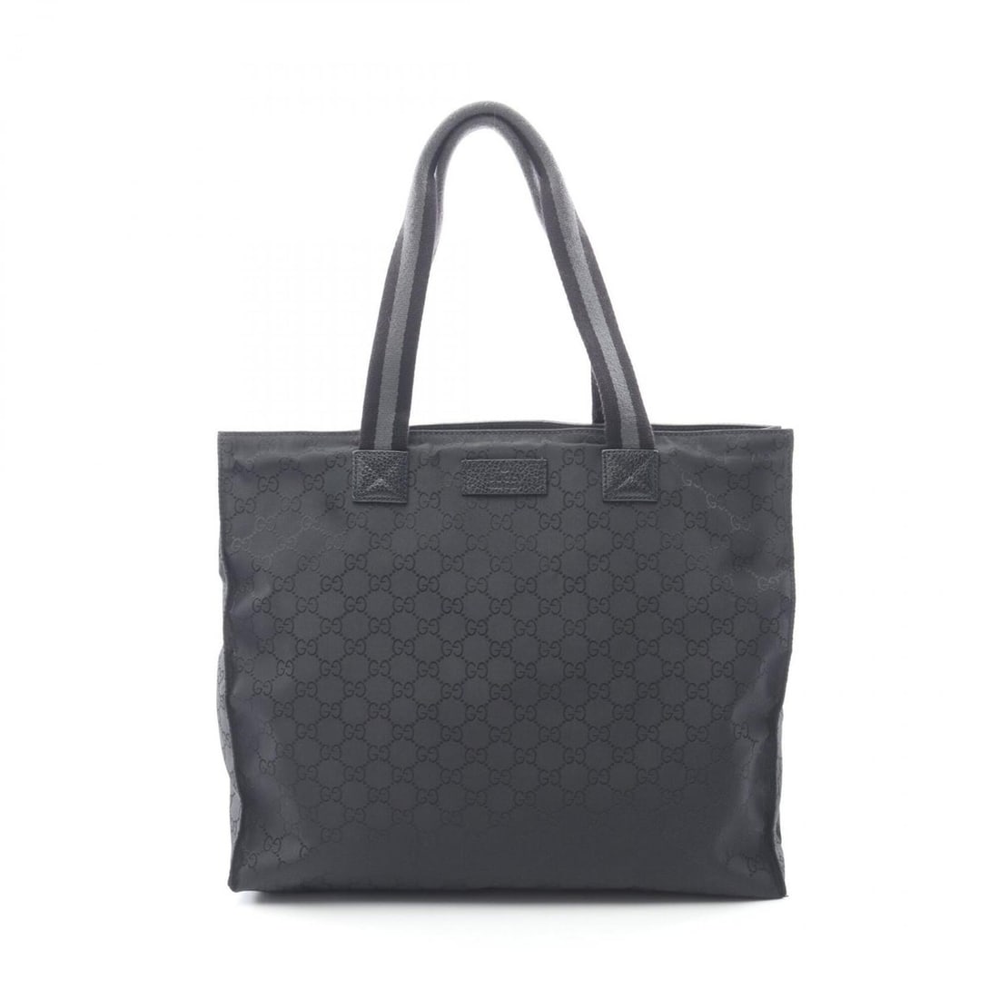 Gucci GG Nylon Tote Bag Handbag, Leather, Men's & Women's, Black, 449178: --- Catalog ---Category: SizeSize (HxWxD): 33cm x 37cm x 10.5cm / 12.99'' x 14.56'' x 4.13''Handle Length: 48.5cm / 19.09''Category: DesignType: Handbag, Tote bagColor: BlackGender: Men,WomenMaterial: