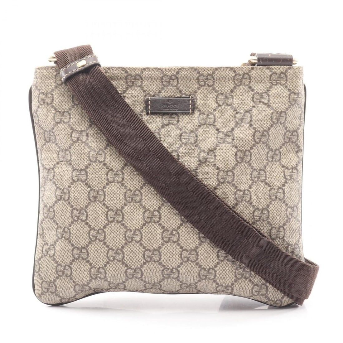 Gucci GG Supreme Shoulder Bag/Handbag, Coated Canvas and Leather, Women's, Beige/Brown, 201538: --- Catalog ---Category: SizeSize (HxWxD): 20.5cm x 23cm x 3cm / 8.07'' x 9.05'' x 1.18''Strap Length: 72cm - 132cm / 28.34'' - 51.96''Category: DesignType: Handbag, Shoulder bagColor: Beige, BrownGen