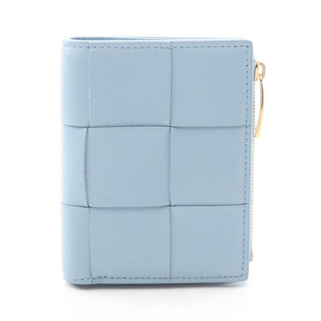 Bottega Veneta Small Cassette Maxi Intrecciato Bi-fold Wallet, Leather, Women's, Blue: --- Catalog ---Category: SizeSize (HxWxD): 11.5cm x 9cm x 2cm / 4.52'' x 3.54'' x 0.78''Category: DesignType: Wallet (bi-fold)Color: BlueGender: WomenMaterial: Leather Category: GeneralBrand: Bottega 
