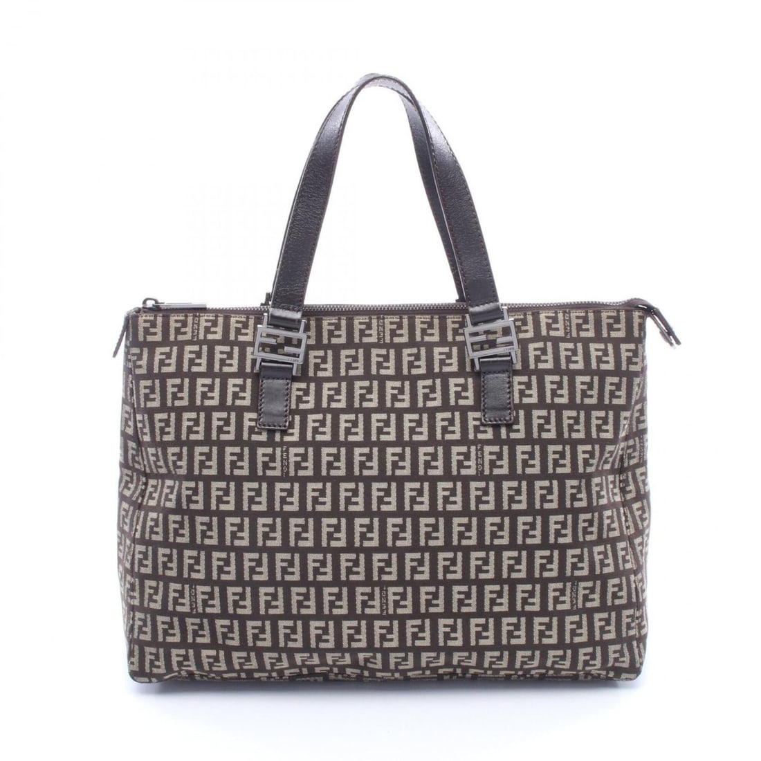 Fendi Zucchino Tote Bag Handbag, Canvas and Leather, Women's, Brown/Beige: --- Catalog ---Category: SizeSize (HxWxD): 24cm x 33cm x 11.5cm / 9.44'' x 12.99'' x 4.52''Category: DesignType: Handbag, Tote bagColor: Beige, BrownGender: WomenMaterial: Canvas , Leather Category: G