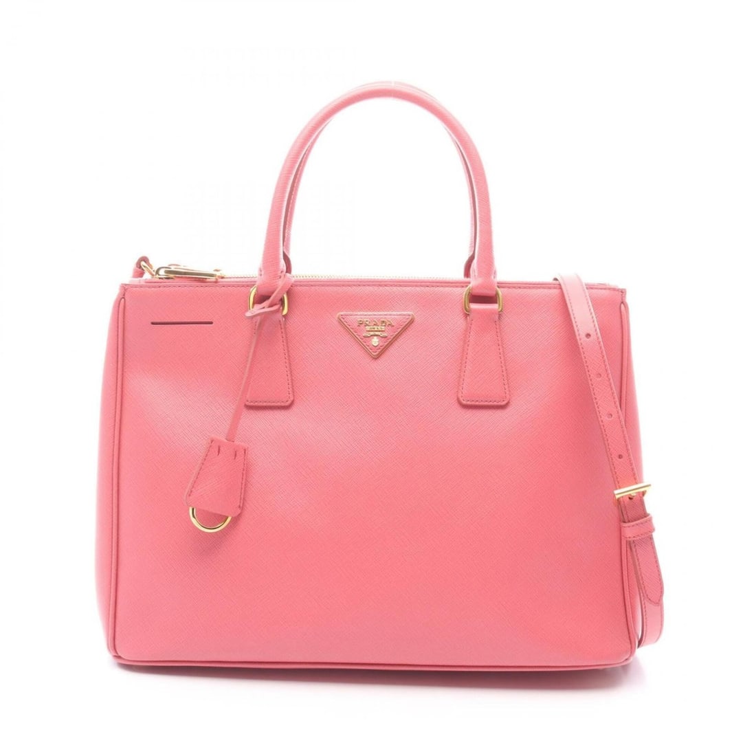 Prada SAFFIANO LUX Galleria 2-Way Handbag, Saffiano Leather, Women's, Pink: --- Catalog ---Category: SizeSize (HxWxD): 24cm x 34cm x 15cm / 9.44'' x 13.38'' x 5.9''Category: DesignType: HandbagColor: PinkGender: WomenMaterial: Saffiano triangle Category: GeneralBrand: Prada--