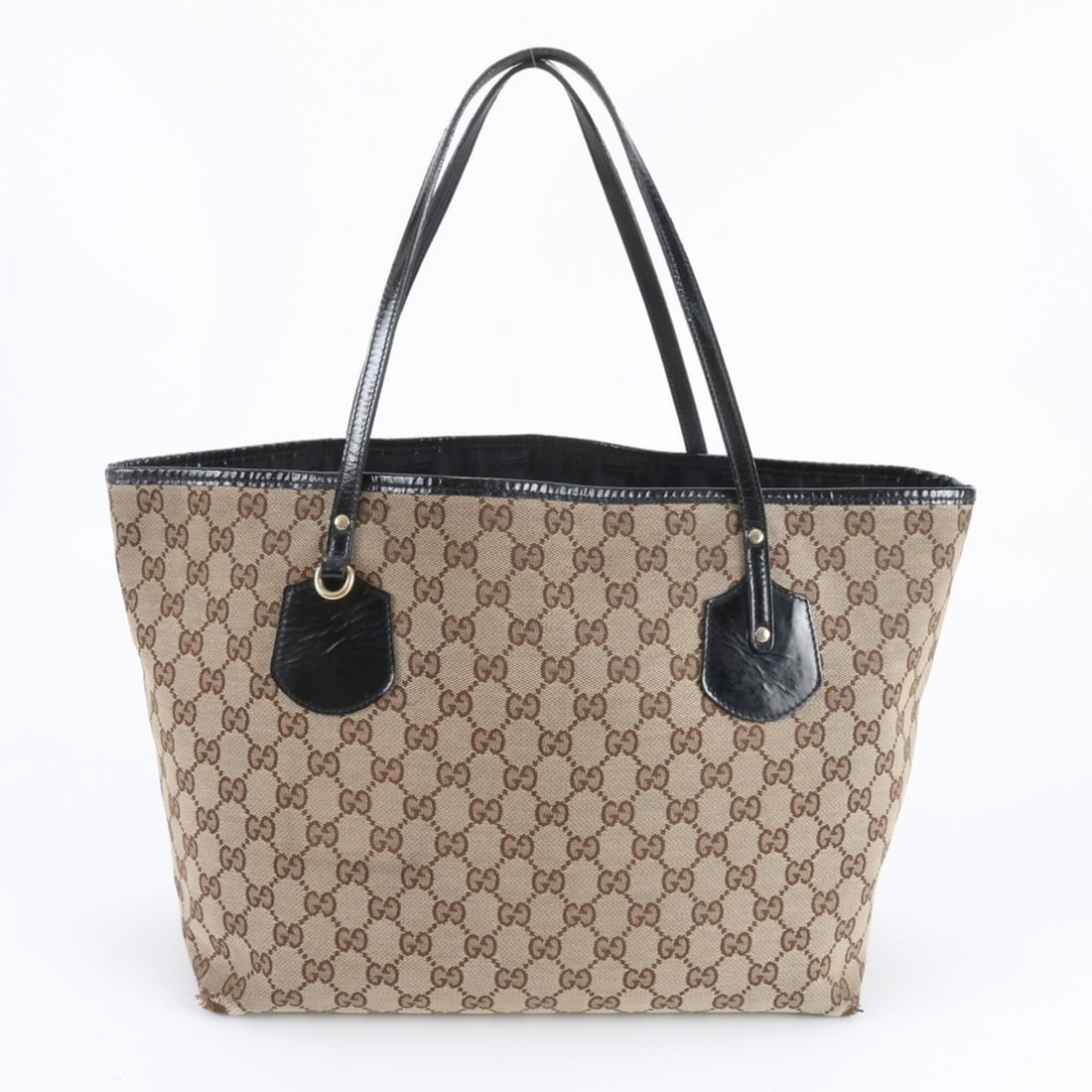 Gucci GG Canvas Jolie 211975 Leather Tote Bag, Handbag, Shoulder Women's: --- Catalog ---Category: SizeSize (HxWxD): 26cm x 31cm x 17cm / 10.23'' x 12.2'' x 6.69''Category: DesignType: Handbag, Tote bagColor: Black, BrownGender: WomenMaterial: Canvas , Leather Category: Gen