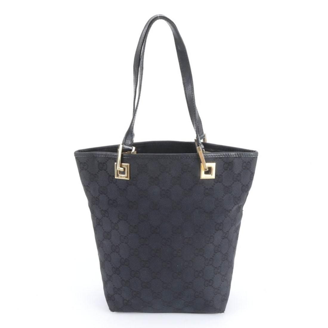 Gucci GG Canvas 002 1099 Leather Tote Bag, Handbag, Shoulder Black, Women's: --- Catalog ---Category: SizeSize (HxWxD): 24cm x 17cm x 9cm / 9.44'' x 6.69'' x 3.54''Category: DesignType: Handbag, Tote bagColor: BlackGender: WomenMaterial: Canvas , Leather Category: GeneralMPN: 