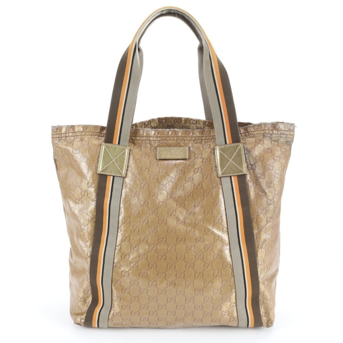 Gucci GG Imprime 189669 Leather Tote Bag, Handbag, Shoulder Brown, Women's: --- Catalog ---Category: SizeSize (HxWxD): 37cm x 35cm x 14cm / 14.56'' x 13.77'' x 5.51''Category: DesignType: Handbag, Tote bagColor: BrownGender: WomenMaterial: Coated canvas , Leather Category: Ge