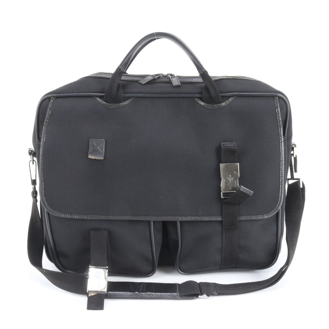 Gucci 131207 Leather 2-Way Handbag, Crossbody Bag, Shoulder Briefcase, Tote Bag - Men's (1 of 11)