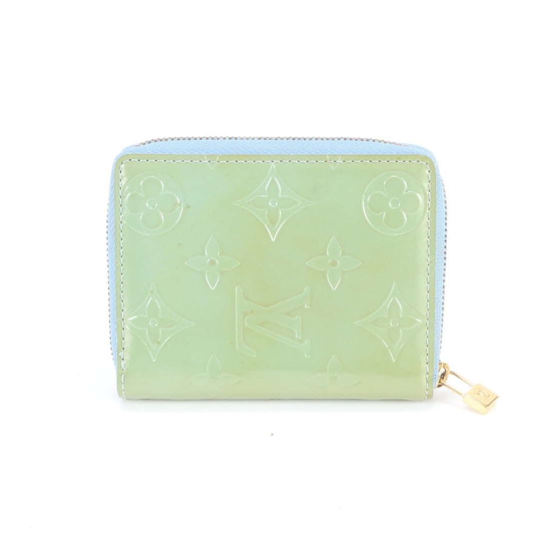Louis Vuitton Monogram Vernis Bloom M91016 Leather Bi-fold Wallet Compact for Women: --- Catalog ---Category: SizeSize (HxWxD): 9cm x 11cm x 2cm / 3.54'' x 4.33'' x 0.78''Category: DesignType: Wallet (bi-fold)Color: Baby blueGender: WomenMaterial: Leather Category: GeneralMPN: M91016B