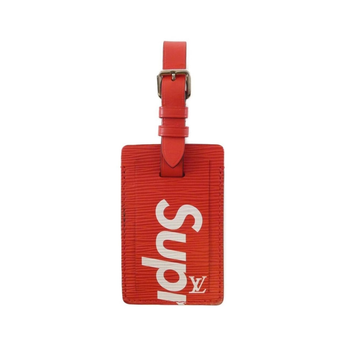 Louis Vuitton Epi (Supreme) Name Tag M67726: --- Catalog ---Category: DesignType: Name tagColor: Black, RougeGender: Men,WomenMaterial: LeatherLeather/Fur Type: Calf leatherCategory: GeneralMPN: M67726Brand: Louis Vuitton--- Item List