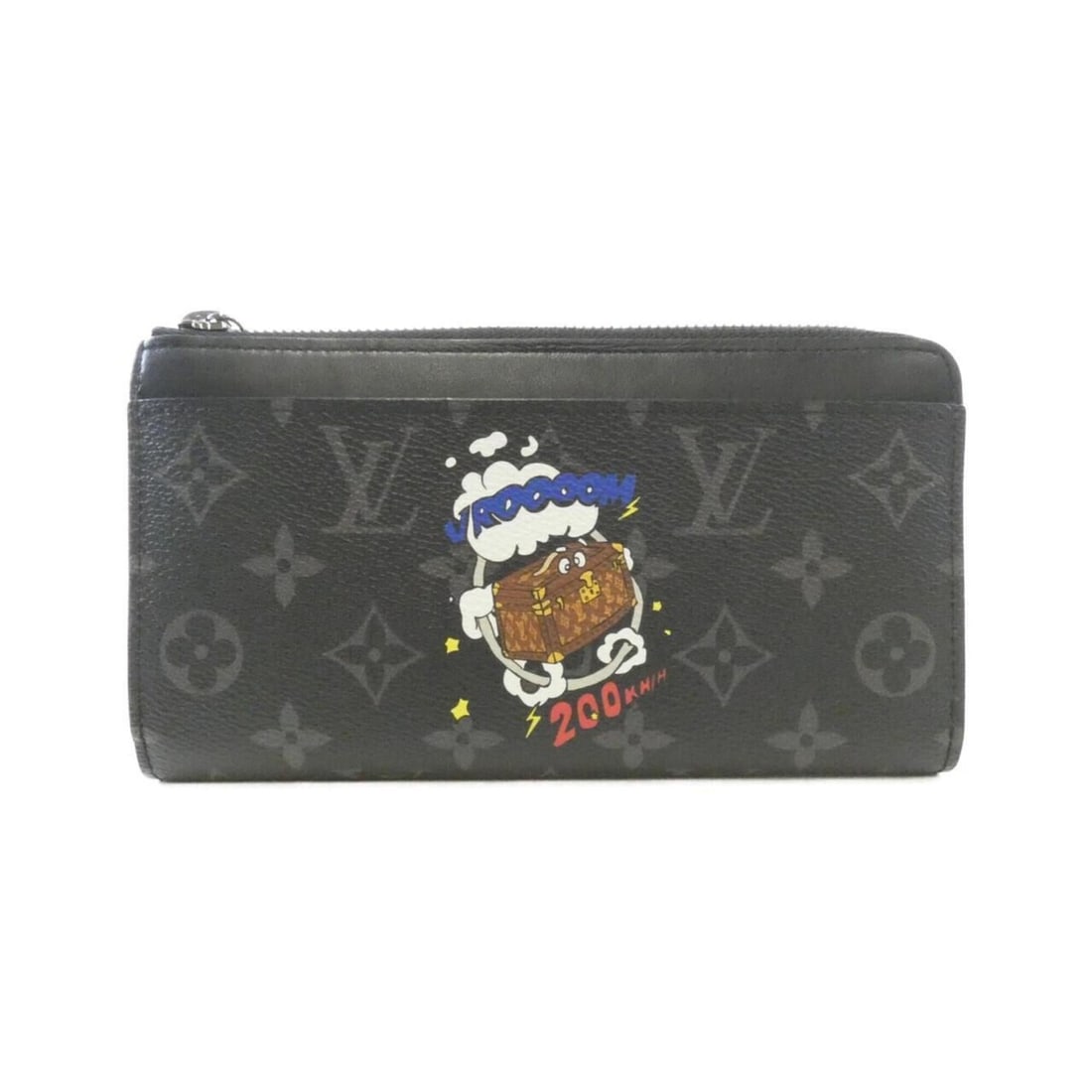 Louis Vuitton Monogram Eclipse (Holiday) Zippy Dragonne M80994 Wallet: --- Catalog ---Category: SizeSize (HxWxD): 11cm x 19cm x 3cm / 4.33'' x 7.48'' x 1.18''Category: DesignType: Long wallet (bi-fold)Color: BlackGender: Men,WomenMaterial: Coated canvas Category: