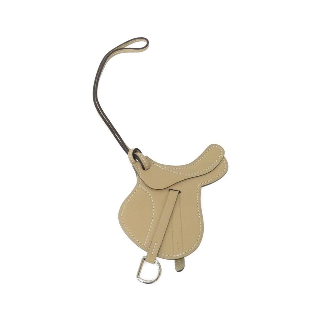 Hermes Paddock Cell Accessory Bag Charm 075351CA: --- Catalog ---Category: SizeSize (HxWxD): 130.00mm x 80.00mm / 5.12'' x 3.15''Category: DesignType: Handbag charmColor: BeigeGender: WomenMaterial: Swift leatherCategory: GeneralMPN: 075351CABrand: