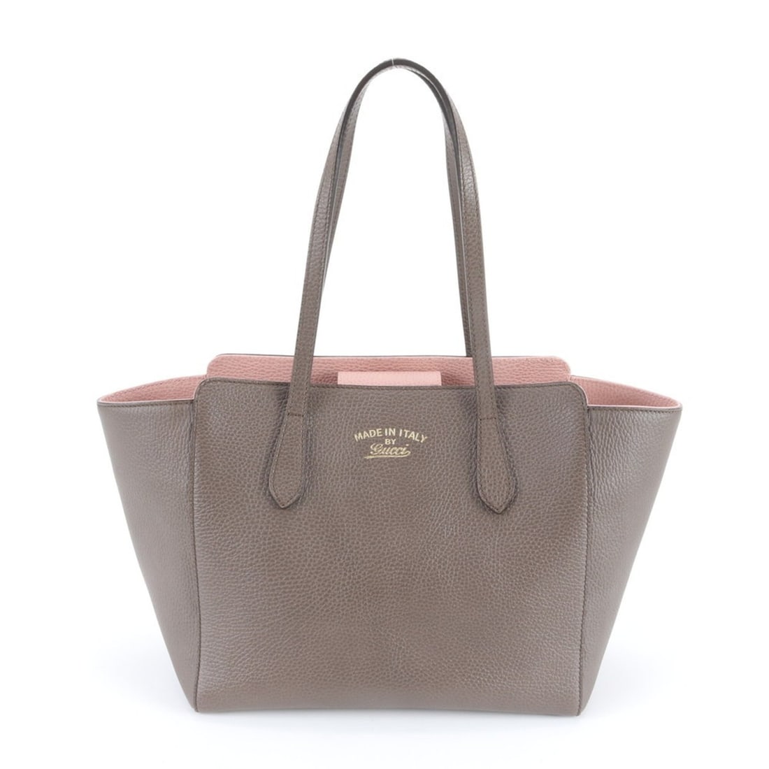 Gucci Swing 354408 Leather Tote Bag, Handbag, Shoulder Women's: --- Catalog ---Category: SizeSize (HxWxD): 24cm x 27cm x 15cm / 9.44'' x 10.62'' x 5.9''Category: DesignType: Handbag, Shoulder bag, Tote bagColor: Gray, PinkGender: WomenMaterial: Leather Category: G