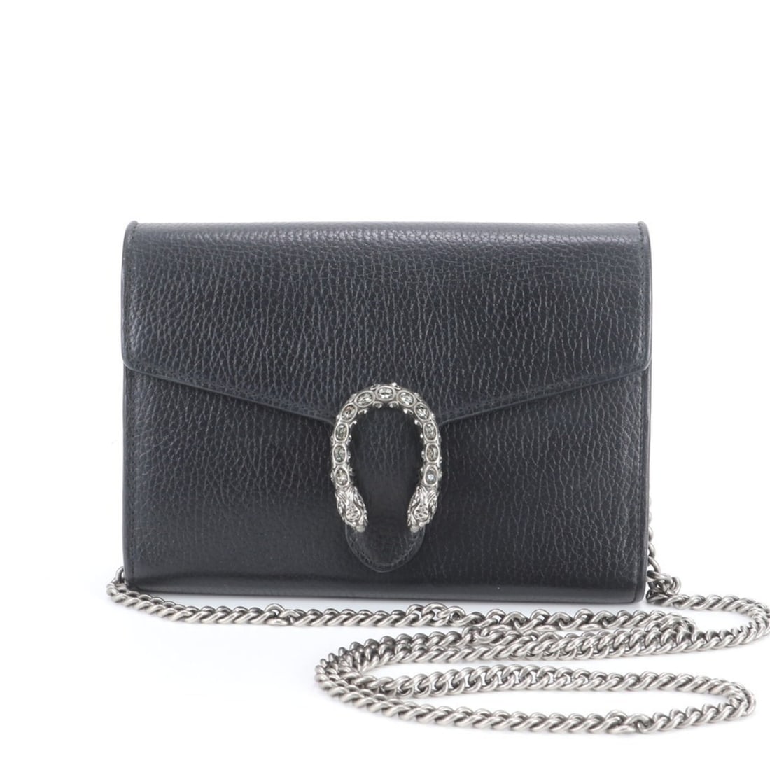Gucci Dionysus Chain Wallet Shoulder Handbag 401231 Leather Long Crossbody Bag for Women: --- Catalog ---Category: SizeSize (HxWxD): 15cm x 20cm x 3cm / 5.9'' x 7.87'' x 1.18''Category: DesignType: Chain/Shoulder walletColor: BlackGender: WomenMaterial: Leather Category: GeneralBrand: Gucc