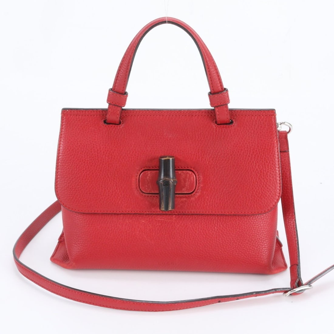 Gucci Bamboo Daily 370831 Leather 2-Way Shoulder Bag, Crossbody Handbag - Red Women's: --- Catalog ---Category: SizeSize (HxWxD): 18cm x 28cm x 14cm / 7.08'' x 11.02'' x 5.51''Category: DesignType: Handbag, Shoulder bagColor: Red colorStyle: EverydayGender: WomenMaterial: Leather Catego
