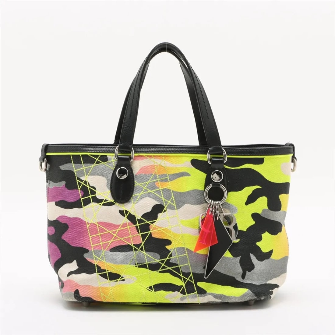 Christian Dior Anselm Laile Camouflage Pattern Leather Tote Bag Handbag for Men: --- Catalog ---Category: SizeSize (HxWxD): 19cm x 25cm x 14cm / 7.48'' x 9.84'' x 5.51''Category: DesignType: Tote bagColor: YellowGender: Men,WomenMaterial: Leather , Canvas Category: GeneralBrand: C
