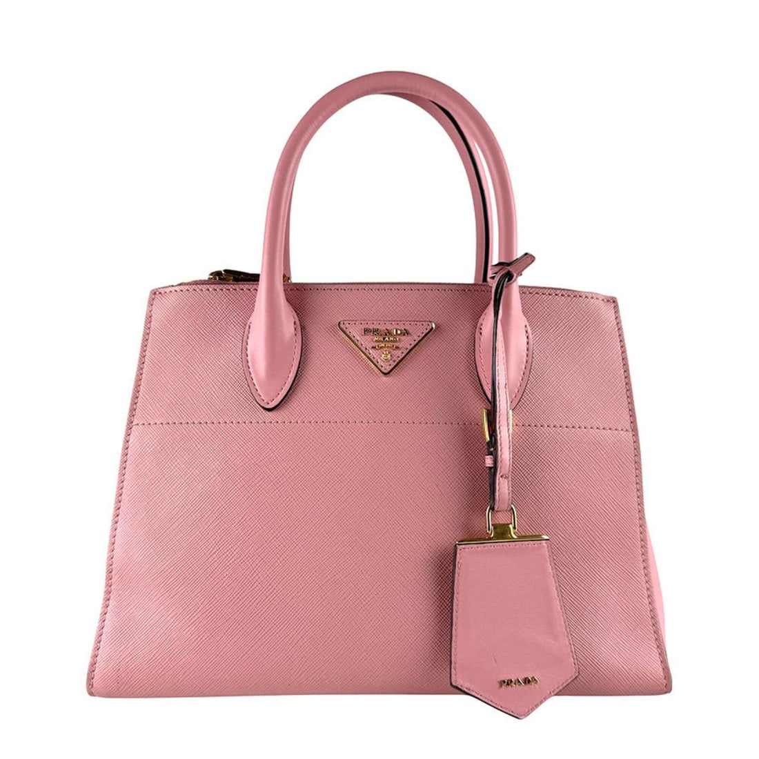 Prada Paradigm Leather Handbag, Pink, Women's, 1BA103 z9688: --- Catalog ---Category: SizeSize (HxWxD): 20cm x 27cm x 14cm / 7.87'' x 10.62'' x 5.51''Category: DesignType: HandbagColor: PinkGender: WomenMaterial: Leather Category: GeneralMPN: 1BA103Brand: Prada
