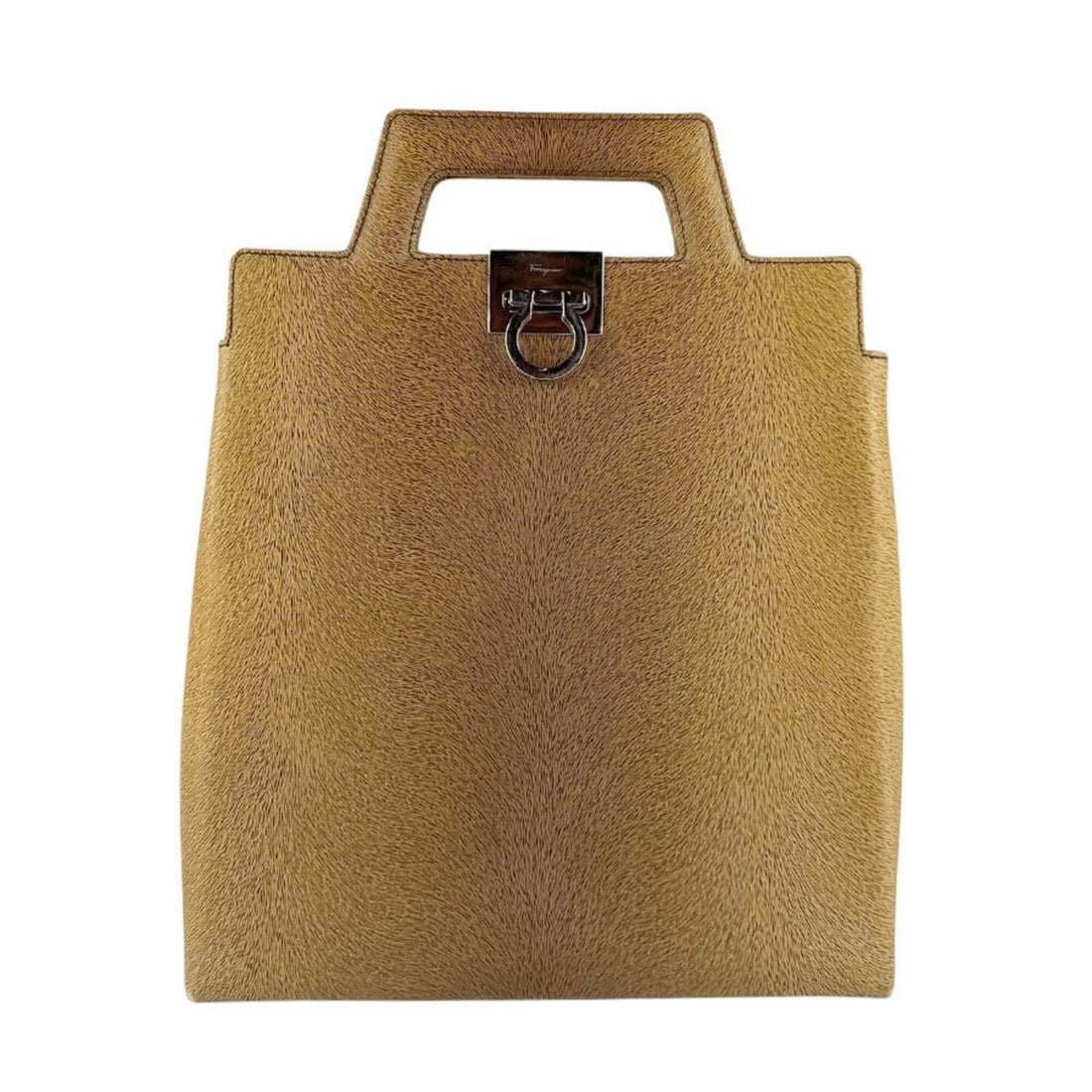 Salvatore Ferragamo shoulder bag/handbag, Gancini leather, brown, women's, z9686 (1 of 12)