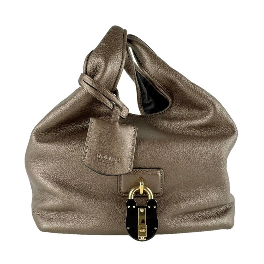 Loewe LOEWE Handbag Calle Leather Brown Women's z9685: --- Catalog ---Category: SizeSize (HxWxD): 19cm x 21cm x 17cm / 7.48'' x 8.26'' x 6.69''Category: DesignType: HandbagColor: BrownGender: WomenMaterial: Leather Category: GeneralBrand: LoeweCountry of 