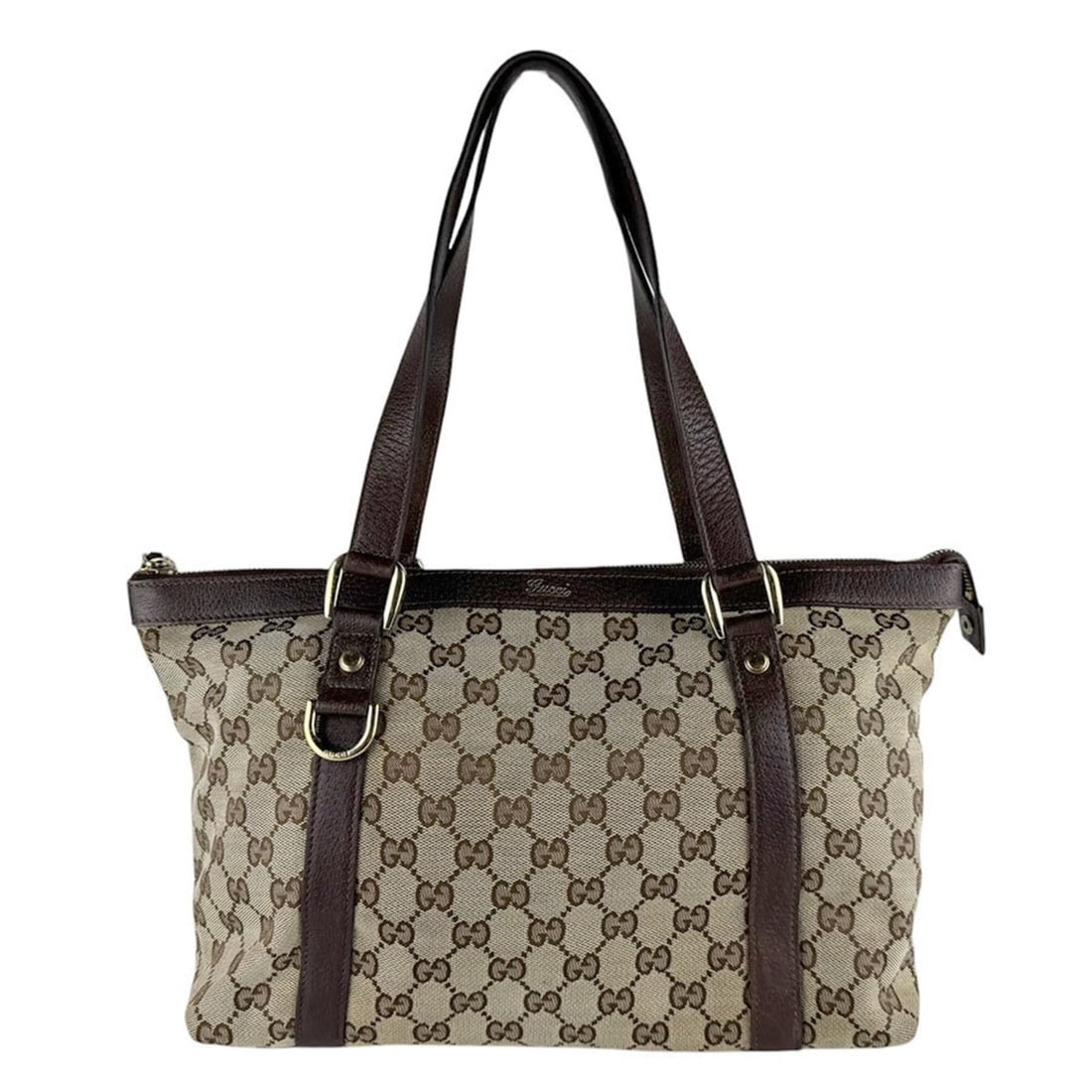 Gucci GUCCI Handbag GG Canvas Leather Brown Women's 141470 z9670: --- Catalog ---Category: SizeSize (HxWxD): 23cm x 30cm x 13cm / 9.05'' x 11.81'' x 5.11''Category: DesignType: HandbagColor: BrownGender: WomenMaterial: GG canvas , Leather Category: GeneralMPN: 14147
