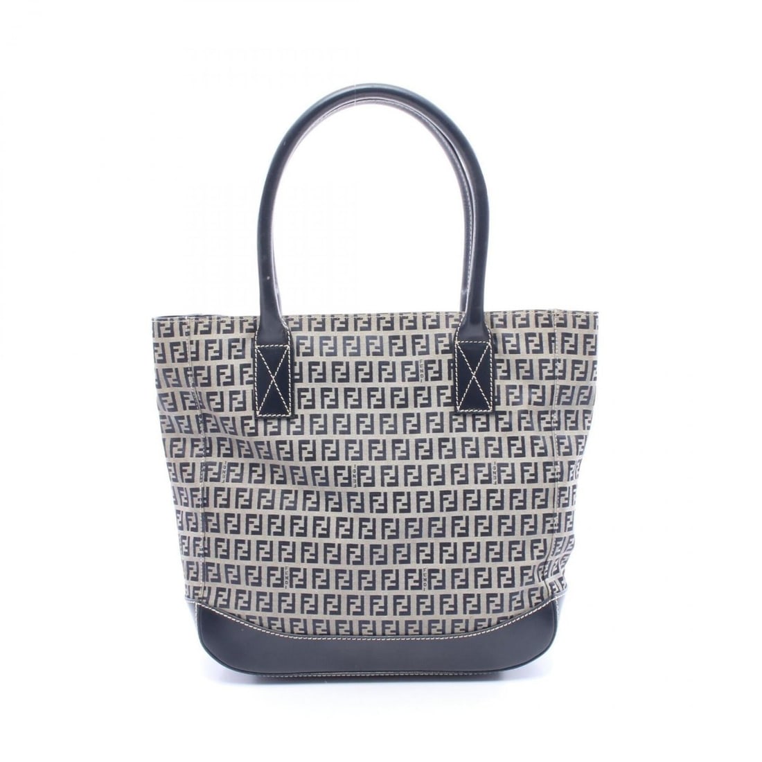 Fendi Zucchino Tote Bag Handbag Canvas Leather Women's Navy/Gray: --- Catalog ---Category: SizeSize (HxWxD): 32cm x 31cm x 9.5cm / 12.59'' x 12.2'' x 3.74''Category: DesignType: Handbag, Tote bagColor: Gray, NavyGender: WomenMaterial: Canvas , Leather Category: Gene