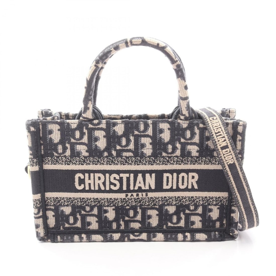 Christian Dior Dior BOOK TOTE Mini 2-Way Tote Bag/Handbag, Canvas, Women's, Beige/Navy: --- Catalog ---Category: SizeSize (HxWxD): 13cm x 21cm x 8cm / 5.11'' x 8.26'' x 3.14''Category: DesignType: Handbag, Tote bagColor: Beige, NavyGender: WomenMaterial: Canvas Category: GeneralBrand: Ch